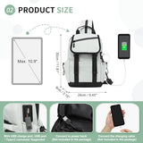 SUIKIHUM Small Backpack for Women Men, Convertible Crossbody Bags with USB Charge Port, Lightweight Casual Sling Shoulder for Outdoor Travel (Beige)