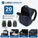 SUIKIHUM Waterproof Laptop Backpack for Men & Women, Flight Approved Anti - Theft Daypack with 15.6 - inch Laptop Sleeve (Blue)