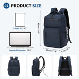SUIKIHUM Waterproof Laptop Backpack for Men & Women, Flight Approved Anti - Theft Daypack with 15.6 - inch Laptop Sleeve (Blue)