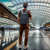 SUIKIHUM Waterproof Laptop Backpack for Men & Women, Flight Approved Anti - Theft Daypack with 15.6 - inch Laptop Sleeve (Blue)