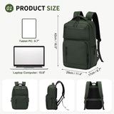 SUIKIHUM Waterproof Laptop Backpack for Men & Women, Flight Approved Anti - Theft Daypack with 15.6 - inch Laptop Sleeve (Green)
