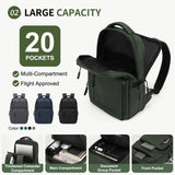 SUIKIHUM Waterproof Laptop Backpack for Men & Women, Flight Approved Anti - Theft Daypack with 15.6 - inch Laptop Sleeve (Green)