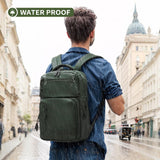 SUIKIHUM Waterproof Laptop Backpack for Men & Women, Flight Approved Anti - Theft Daypack with 15.6 - inch Laptop Sleeve (Green)