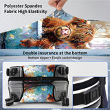 Suitcase Cover for Luggage 29 - 32 Inch, Washable Elastic Anti - Scratch Luggage Protector, Durable Zipper Baggage Cover with Handle Wrap, Travel Accessories for Suitcase, Cute Highland Cowin Bathtub