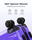 Suitour Luggage Set 3 piece,Hardside Lightweight Suitcase Sets with Spinner Wheels TSA Lock for Travel