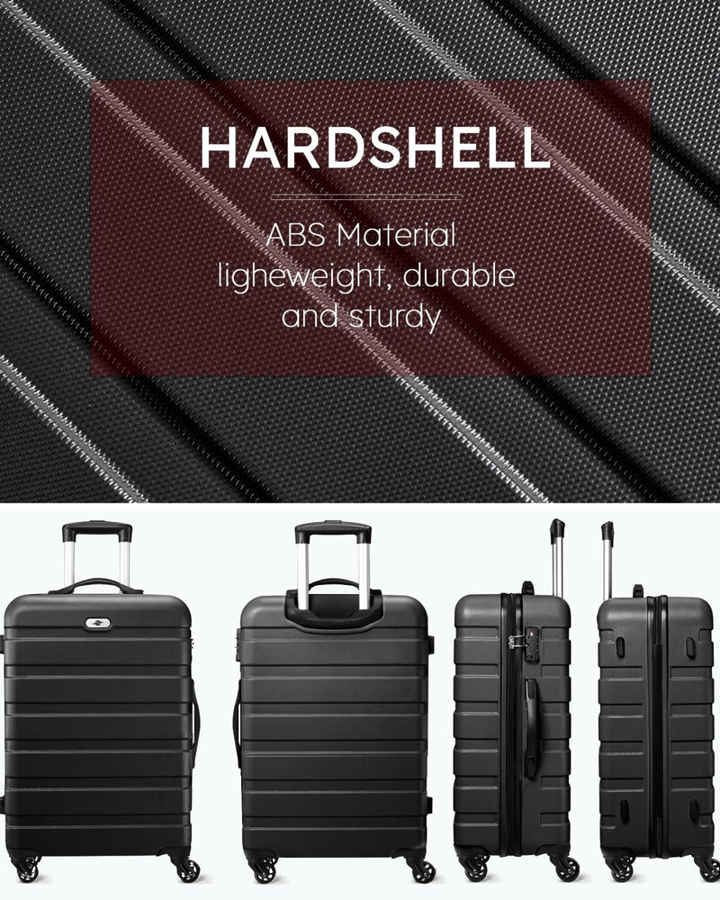 Suitour Luggage Sets 2 Piece with Spinner Wheels,Hard Shell 20 Carry on Suitcase and 28 inch Luggage with Spinner Wheels Suitcase Set with TSA Lock(20in/28in)