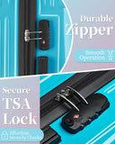 sukiost Checked Luggage, 24 Inch Hardside Suitcase, Lightweight Hardshell with TSA Lock, Large Suitcase with Spinner Wheels