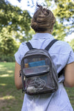 Summit Ridge Mini 11 Inch Mesh Backpack for Women, Men, Beach Toys, Pool, and Swimming Gear; Mini Transparent Backpacks with Padded Straps (Grey)