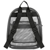Summit Ridge Mini 11 Inch Mesh Backpack for Women, Men, Beach Toys, Pool, and Swimming Gear; Mini Transparent Backpacks with Padded Straps (Grey)
