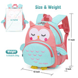 SUN EIGHT Preschool Backpack Toddler for Girls Animal Waterproof Kids Backpack 3D Cartoon School Bag for Baby Girl Boy 1 - 5 Years（Cute Owl）