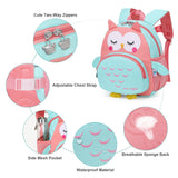SUN EIGHT Preschool Backpack Toddler for Girls Animal Waterproof Kids Backpack 3D Cartoon School Bag for Baby Girl Boy 1 - 5 Years（Cute Owl）