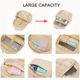 Sunborls School Travel Laptop Backpack Teen Girls Weekend Leisure Vacation Rucksacks Unisex 15.6in Handmade Rope Decoration Student Cute Lightweight High - Capacity The Gift Bookbag (Off - White)