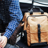 SUNNY BIRD Laptop Backpack, 15.6 Inch Laptop Work Bag, Wide Open Casual Daypack for Women, Men and Adult (Brown)