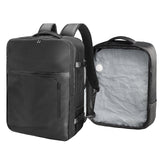 SUOCO Travel Backpack with Vacuum Bag, 70L Seal Compression Air Vac Back Pack with Travel Pump, Carry On Suitcase Luggage Flight Approved for Men Women Personal Item, Black