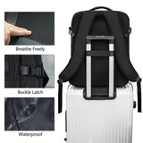 SUOCO Travel Backpack with Vacuum Bag, 70L Seal Compression Air Vac Back Pack with Travel Pump, Carry On Suitcase Luggage Flight Approved for Men Women Personal Item, Black