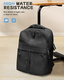 suratio Small Black Laptop Backpack for Women - 14 Inch Laptop Compartment, Lightweight Waterproof Travel Backpack for College, Work