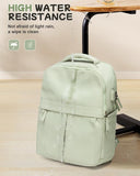 suratio Small Laptop Backpack for Women - 14 Inch Laptop Compartment, Lightweight Waterproof Travel Backpack for College, Work, Green