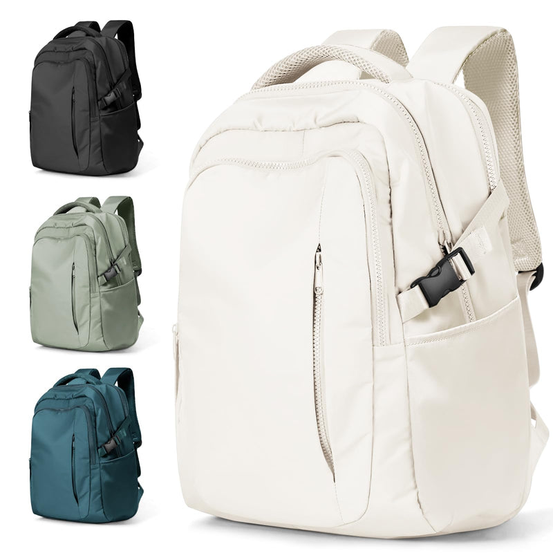 suwasp Large Travel Backpack for Women Men Mochila Airline Approved Carry On Personal Item Backpack Bag Frontier Airlines Personal Item Travel Bag Flight Approved Luggage Backpack - White