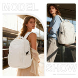 suwasp Large Travel Backpack for Women Men Mochila Airline Approved Carry On Personal Item Backpack Bag Frontier Airlines Personal Item Travel Bag Flight Approved Luggage Backpack - White