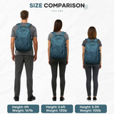 suwasp Large Travel Backpack for Women Men Mochila Airline Approved Carry On Personal Item Backpack Bag Frontier Airlines Personal Item Travel Bag Flight Approved Luggage Backpack - Blue