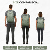 suwasp Large Travel Backpack for Women Men Mochila Airline Approved Carry On Personal Item Backpack Bag Frontier Airlines Personal Item Travel Bag Flight Approved Luggage Backpack - Green