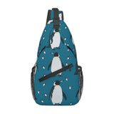 SVEFDOC Men Women Sling Shoulder Backpack Foldable Unbalance Shoulder Chest Crossbody Bag, Penguin Atlantic Anti - Theft Multipurpose Rucksack Bookbag Backpack