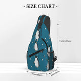 SVEFDOC Ultra Lightweight Sling Shoulder Backpack Penguin Atlantic Chest Pack Crossbody Bags Multipurpose Anti - Theft Bag for Work Picnic Hiking Camping Beach Trip