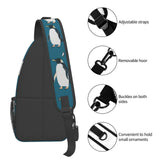 SVEFDOC Ultra Lightweight Sling Shoulder Backpack Penguin Atlantic Chest Pack Crossbody Bags Multipurpose Anti - Theft Bag for Work Picnic Hiking Camping Beach Trip