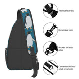 SVEFDOC Ultra Lightweight Sling Shoulder Backpack Penguin Atlantic Crossbody Bag Chest Pack Multipurpose Anti - Theft Daypack for Outdoors Camping Hiking Trekking