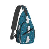 SVEFDOC Ultra Lightweight Sling Shoulder Backpack Penguin Atlantic Crossbody Bag Chest Pack Multipurpose Anti - Theft Daypack for Outdoors Camping Hiking Trekking