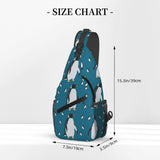SVEFDOC Ultra Lightweight Sling Shoulder Backpack Penguin Atlantic Crossbody Bag Chest Pack Multipurpose Anti - Theft Daypack for Outdoors Camping Hiking Trekking