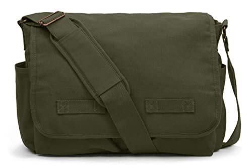 Sweetbriar Classic Vintage Messenger Bag, Forest Green