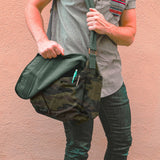 Sweetbriar Classic Vintage Messenger Bag - Original Heavyweight Cotton Canvas Shoulder Bag with Upgraded Features