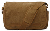 Sweetbriar Classic Vintage Messenger Bag - Original Heavyweight Cotton Canvas Shoulder Bag with Upgraded Features
