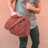 Sweetbriar Classic Vintage Messenger Bag - Original Heavyweight Cotton Canvas Shoulder Bag with Upgraded Features