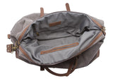 Sweetbriar Vintage Canvas Duffle Bag - Classic Weekender Travel Duffel