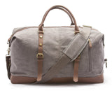 Sweetbriar Vintage Canvas Duffle Bag - Classic Weekender Travel Duffel