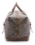 Sweetbriar Vintage Canvas Duffle Bag - Classic Weekender Travel Duffel