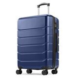 Sweetcrispy 28 Inch Checked Luggage, Suitcase with Spinner Wheels