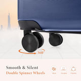 Sweetcrispy 28 Inch Checked Luggage, Suitcase with Spinner Wheels