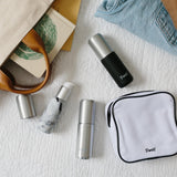 S'well 3.4oz Travel Bottle Set, Includes 3 Lightweight and Recyclable Aluminum Bottles, Leakproof Pumps For Shampoo, Conditioner, Body Wash, Lotions, Sanitizers, and More, TSA Carry On Approved