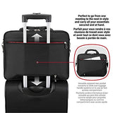 Swiss Gear 15.6" Laptop Case - Black, Unisex - Adults, Briefcase Style, Modern, 14L, 2 Compartments, 8 Pockets, Laptop Compatible