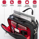 Swiss Gear 15.6" Laptop Case - Black, Unisex - Adults, Briefcase Style, Modern, 14L, 2 Compartments, 8 Pockets, Laptop Compatible