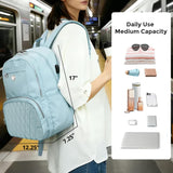 Swissdigital Design Backpack for Women, 15.6 inch Laptop College Teal Blue Medium Simple Modern Backpacks for School with USB Charging Port for Womens Girls | SD1711 - 14