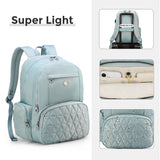 Swissdigital Design Backpack for Women, 15.6 inch Laptop College Teal Blue Medium Simple Modern Backpacks for School with USB Charging Port for Womens Girls | SD1711 - 14