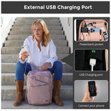 Swissdigital Design Business Laptop Backpack For Women,With USB Charging Port Computer Work Backpack,Fits 15.6 Inch Laptop Travel Casual Backpack,Black | SD1006 - 01
