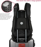 Swissdigital Design Fits 15.6 inch Large Laptop Backpack for Men and Women, Computer Bag with USB Charging Port and Vibrating Massager for Business/Travel/Commute Daily, Black | SD1002M - 01