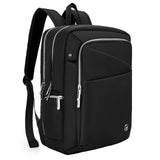Swissdigital Design Laptop Backpack for Women，Travel Backpack with USB Charging Port，Fits 15.6 Inch School Computer Backpacks for Work Business,Platinum | SD1006F - 01B