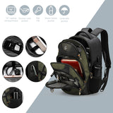 Swissdigital Design Laptop Backpack, Travel Backpack with USB Charging Port Fits 15.6 inches Computer, 31L College School Bookbag for Men,Olive/Black | SD803 - 26