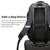 Swissdigital Design Laptop Backpack with USB Charging Port, Travel Backpack Fits 15.6 inches Computer, 31L College School Backpack for Men, Blue Camo | SD803 - 92